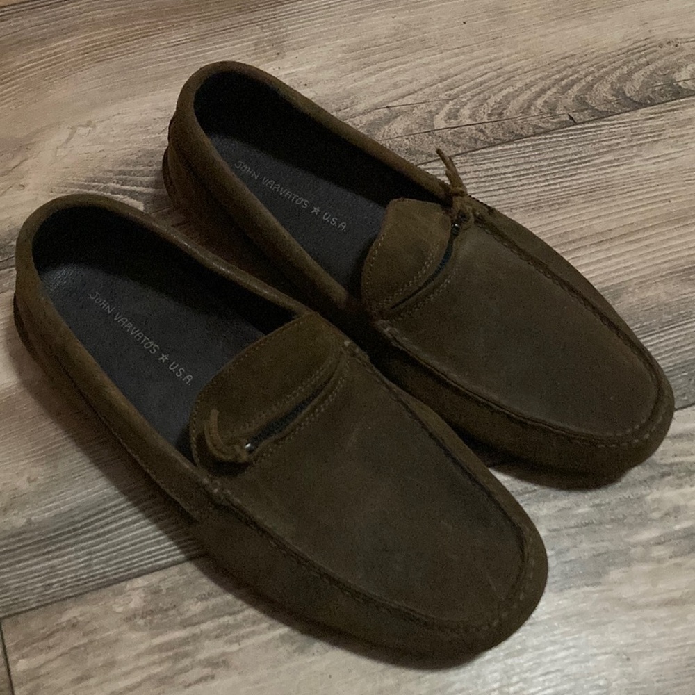 John Varvatos Men’s Suede Loafers Size 13
